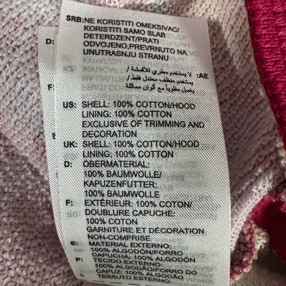 Adidas x Farm Rio Wmns Crop Top Hoodie Bold Pink/Spring Yellow Sz: Various ~ NWT - Picture 9 of 12